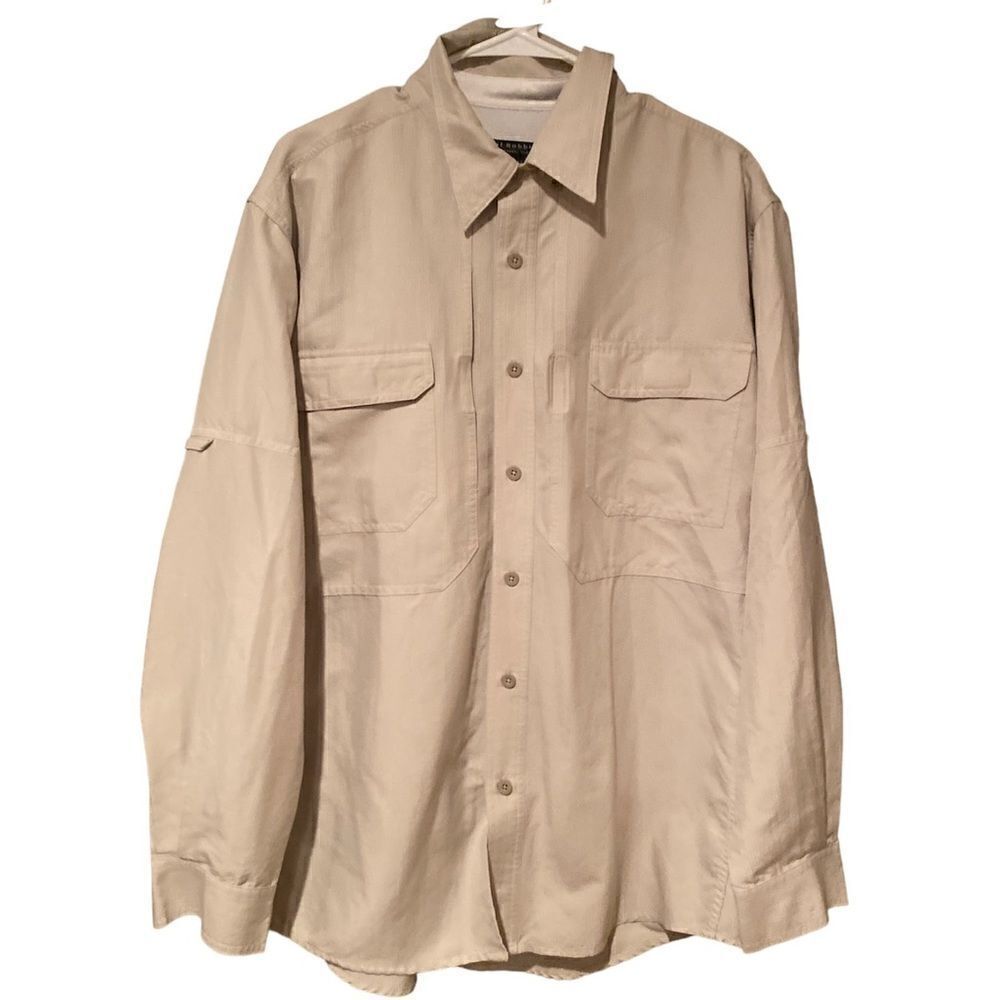 Royal Robbins Distant Travelers Long Sleeve Fishing Outdoor Shirt Size Large
